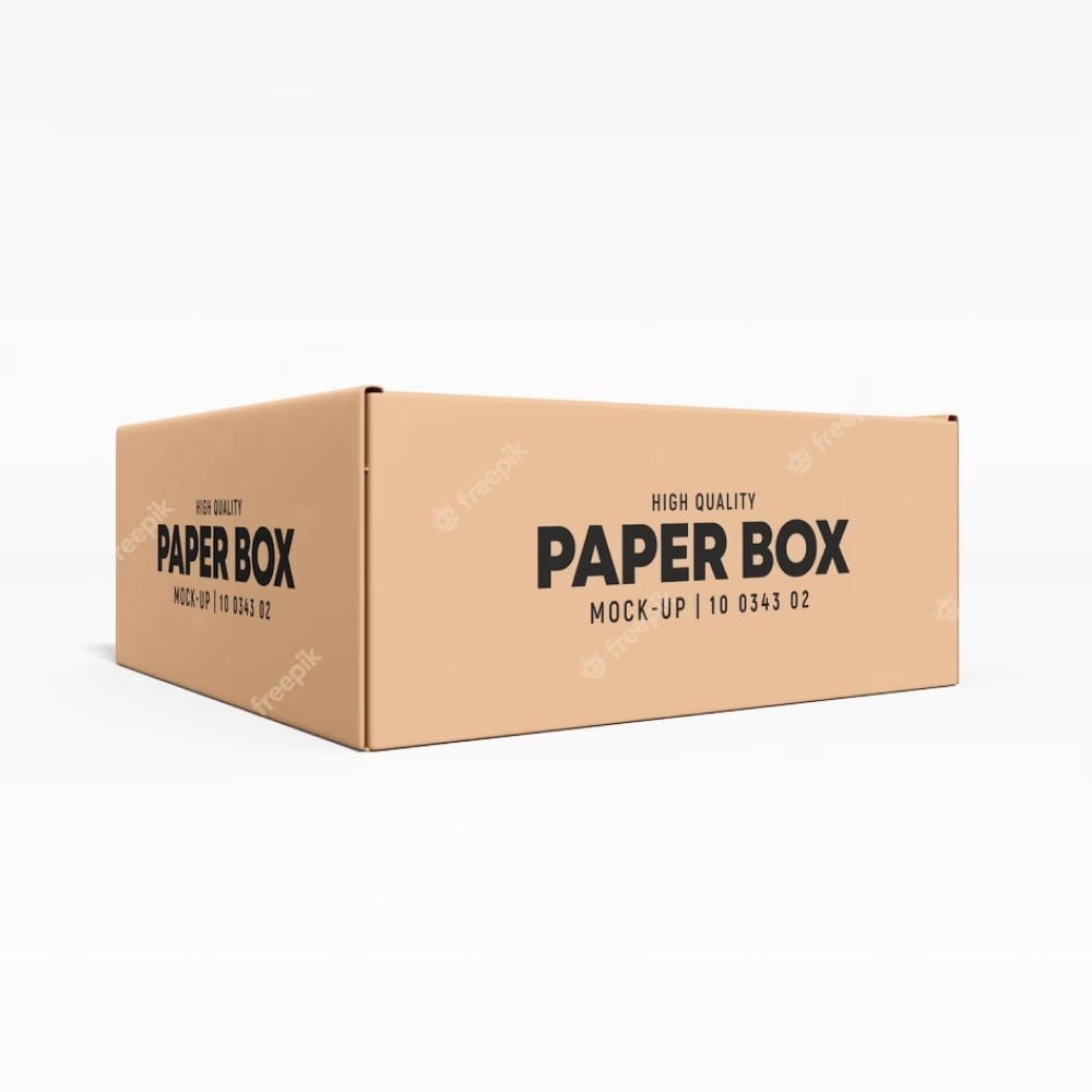 Boîte en papier surdimensionnée