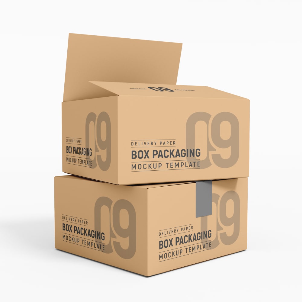 Deux cartons de livraison